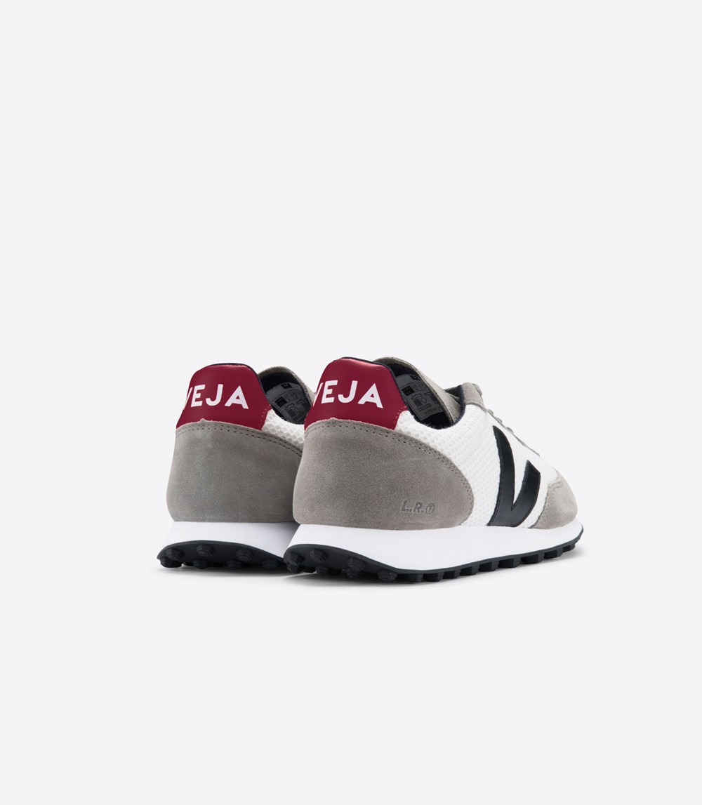 Veja Sneakers Womens - Rio Branco Hexamesh Gravel - Grey/White/Black - 9876MOKAU